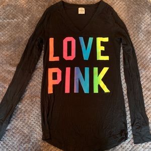 Pink long sleeve top